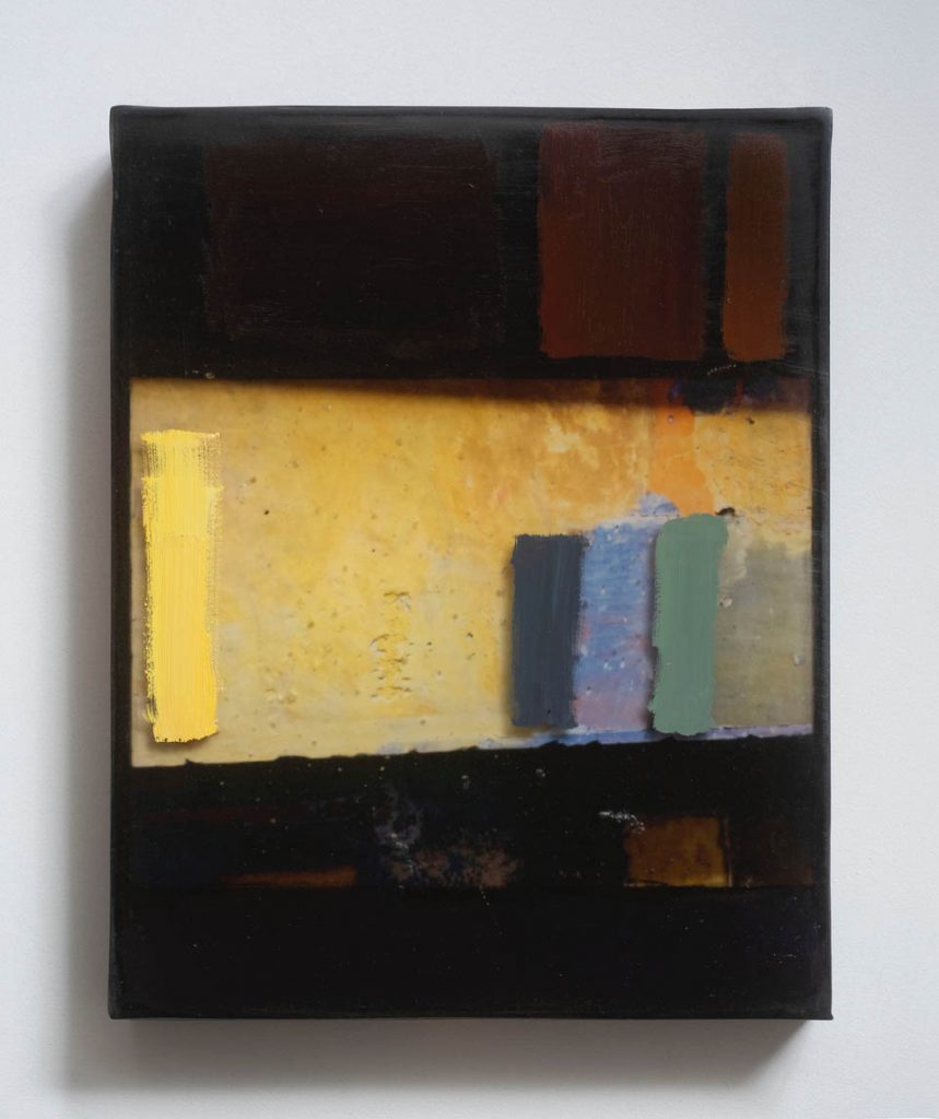 jennifer liston munson, 'alcazar toledo, spain #3, 2019, archival pigment, oil, resin and wood, 14" x 9"